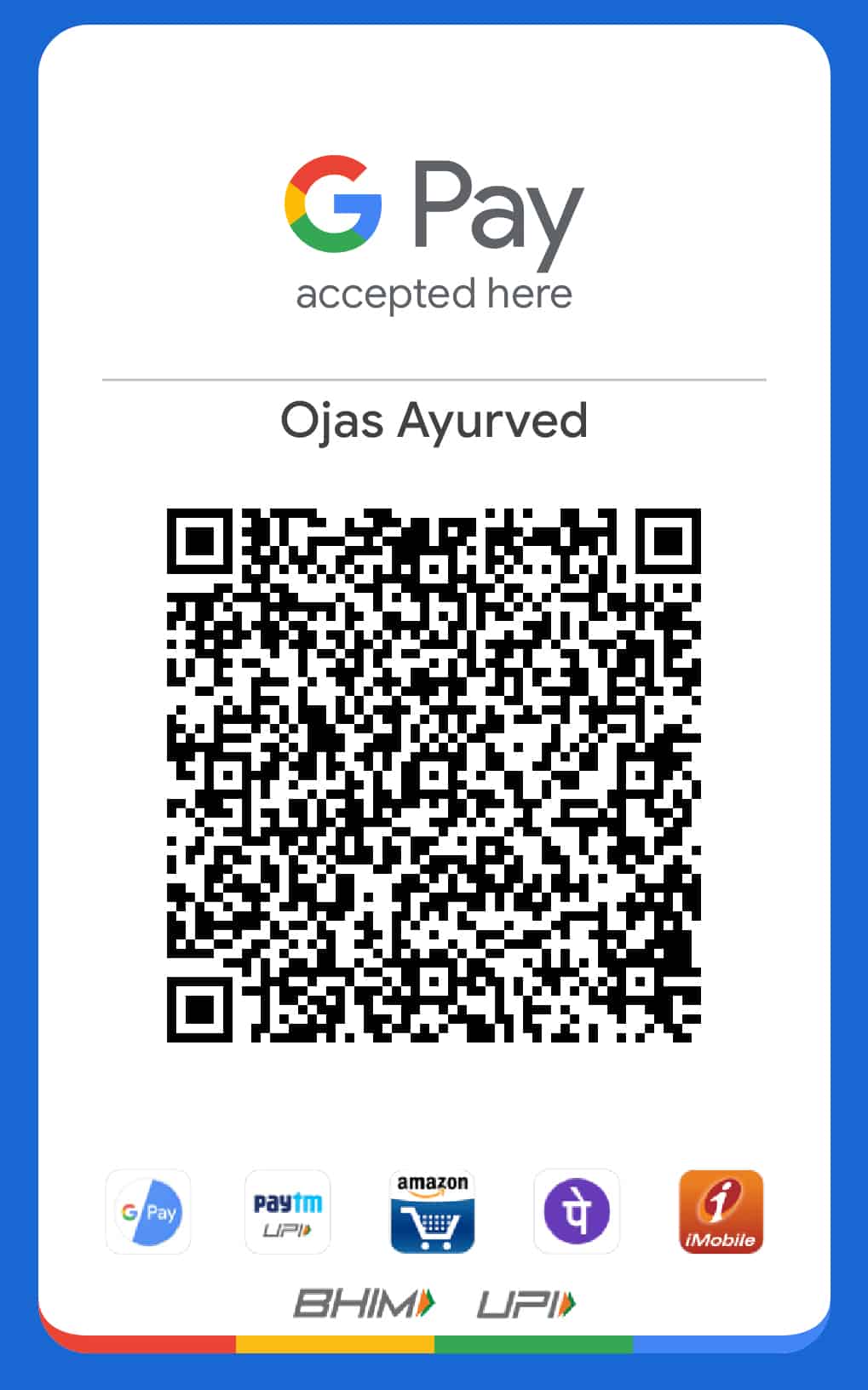 Paying to Ojas Ayurved