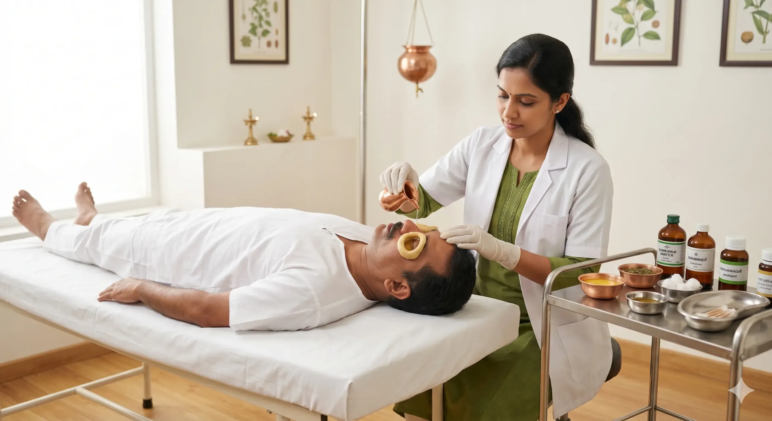 Netra Tarpana (traditional Ayurvedic eye treatment)